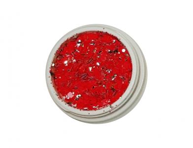 5400 Нежный микс матовый красный+фольга