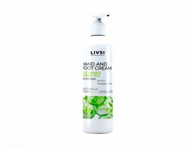 Крем для рук и ног CUCUMBER & GREEN TEA Livsi 200мл