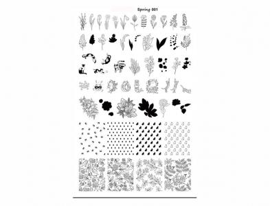 Spring 001 Пластина для стемпинга