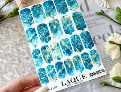 WF-02 Пленки LAQUE NAIL WRAPS FOIL №2