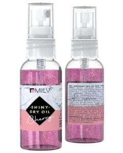 Сухое масло для ногтей с шиммером Cherry" MILV 50мл"