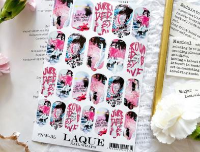 NW-35 Пленки LAQUE NAIL WRAPS №35