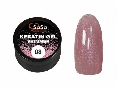 Keratin gel SHIMMER SaSa Professional 15ml №08