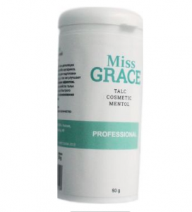 Тальк косметический с ментолом Professional Miss Grace" 60гр"