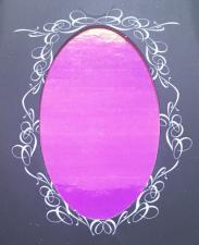Фольга битое стекло на клеевой основе (розовая)