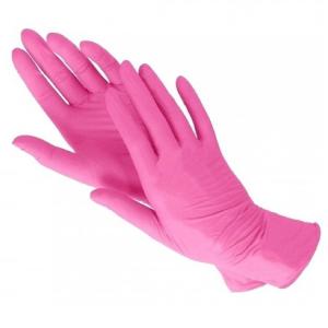 Перчатки Vinil/Nitrile (розовые) S 100шт