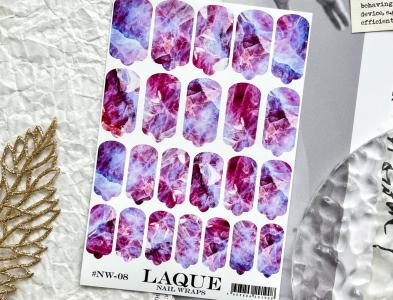 NW-08 Пленки LAQUE NAIL WRAPS №8