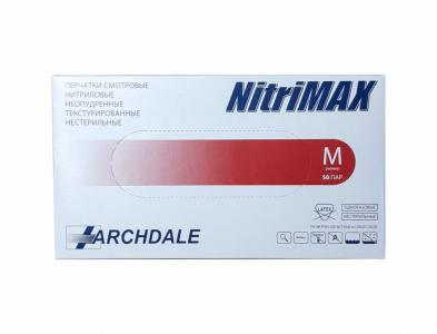 Перчатки нитриловые NitriMax красные M (100 шт)