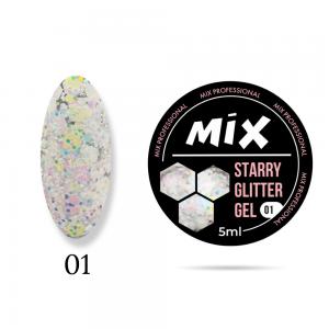 01 Starry Glitter Gel MIX 5ml