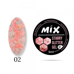 02 Starry Glitter Gel MIX 5ml