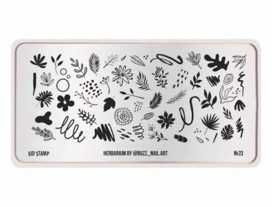 023PL Пластина для стемпинга GO! Stamp 23 Herbarium