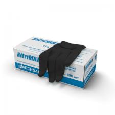 Перчатки нитриловые черные S (100шт)