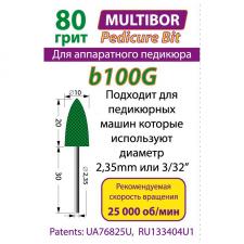 Насадка педикюрная b100G (зеленая) Multibor