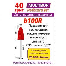 Насадка педикюрная b100R (красная) Multibor