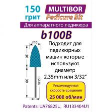 Насадка педикюрная b100В (синяя) Multibor