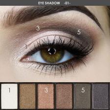 FA06 6 colors Eyeshadow-1#  (11093-1)(Тени для век)
