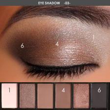 FA06 6 colors Eyeshadow-3#  (11093-3)(Тени для век)