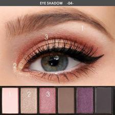 FA06 6 colors Eyeshadow-4#  (11093-4)(Тени для век)