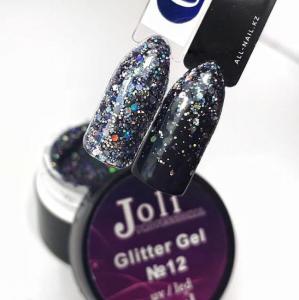 12 Glitter Gel  Joli Professional 12ml