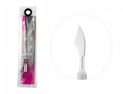 Лопатка маникюрная SMART 51 TYPE 2 (скругленный пушер с прямым концом+топорик) PS-51/2