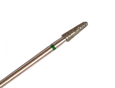 Фреза алмазная Конус закругл (зеленая) 3,3мм