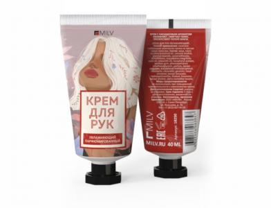 Крем для рук увлажняющий Нежность" MILV 40мл"