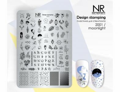 2001 Пластина для стемпинга NR Moonlight