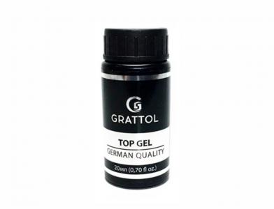 Топ без липкого слоя Grattol MIRROR No Wipe Top Gel 20ml