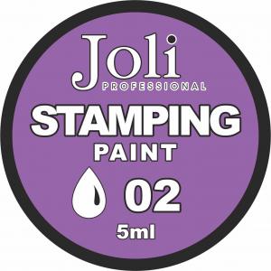 02 Краска для стемпинга Joli Professional 5ml (белая)