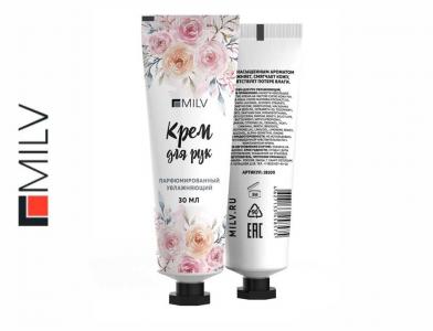 Крем для рук увлажняющий Красные ягоды" MILV 30мл"