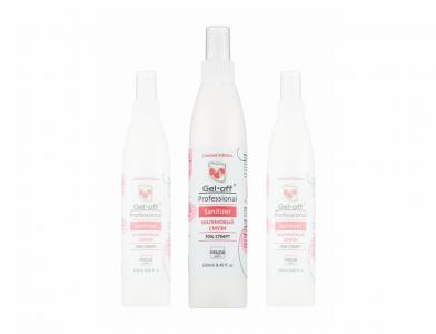 Средство антибактер. для рук и ногтей Малиновый смузи Gel Off" 250мл"