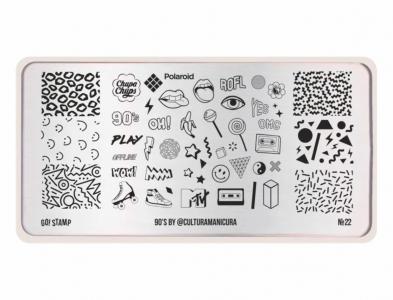 022PL Пластина для стемпинга GO! Stamp 22 90's